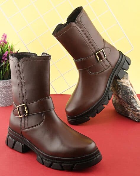 Buy BROWN Boots for Women by ESMEE Online