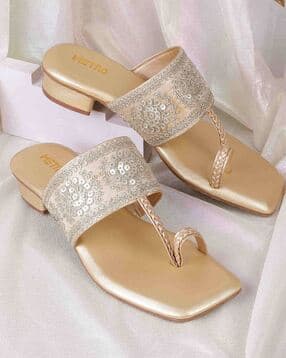 metro Women Embellished Toe-Ring Sandals-picture-28