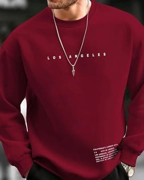 poshax Men Typographic Print Relaxed Fit Sweatshirt-picture-51