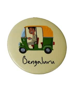 Bengaluru Auto Rides Badge with Magnet