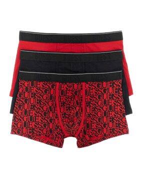 guess Men Pack of 3 Brand Print Trunks-picture-21