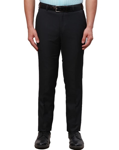 Raymond Men Self-design Slim Fit Trousers