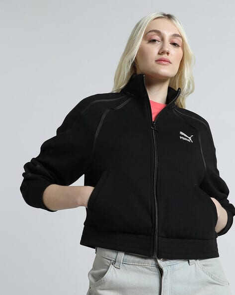 Sporty Jacket Puma Womens Track Jacket Tailored For Sport Fashion Lux Women's  Track Jacket