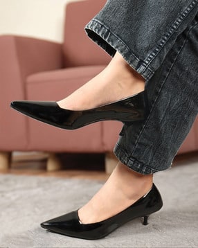 Women Pointed-Toe Kitten-Heeled Shoes-image-28