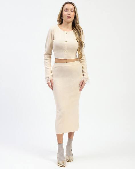 Buy Wine Co-ord Sets for Women by MADAME Online | Ajio.com