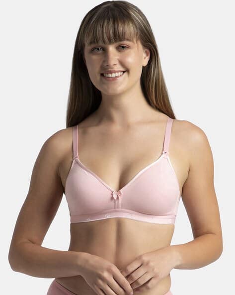 1581 Women Beginners Bra Wirefree Non-Padded Super Combed Cotton with  Ultrasoft Durable Underband