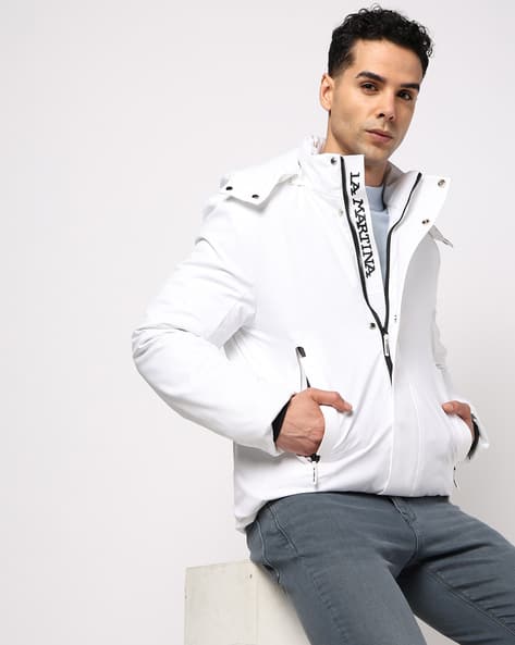 Buy La Martina Regular Fit Bomber Jacket Online | Ajio.com