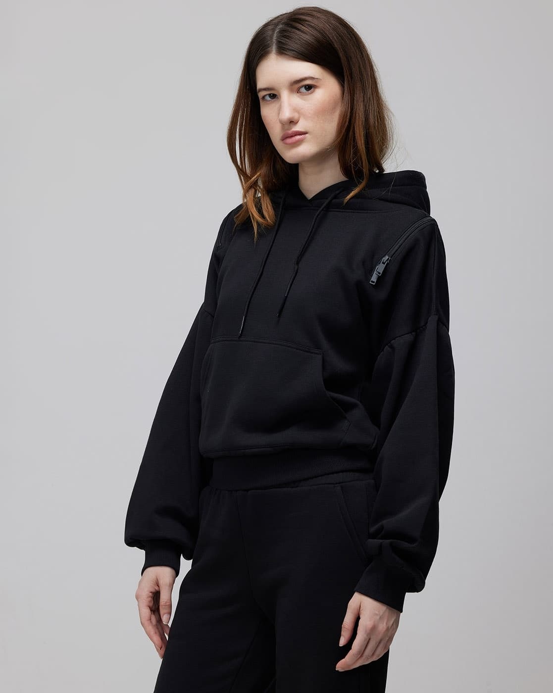 Buy Black Sweatshirt & Hoodies for Women by Cava Online | Ajio.com