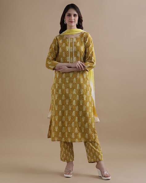 Jaipur Kurti Women Embroidery Kurta Set