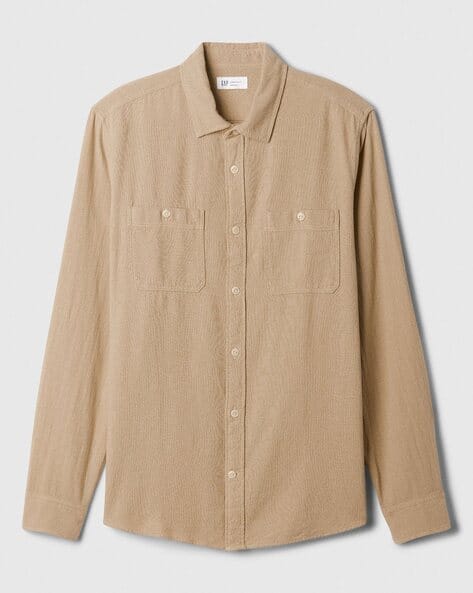 Buy Khaki Shirts for Men by GAP Online | Ajio.com