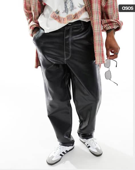 Buy Black Trousers \u0026 Pants for Men by ASOS DESIGN Online | Ajio.com