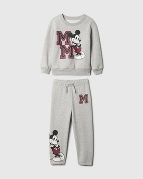 gap kids Disney Print Crew-Neck Fleece Top and Joggers set-picture-27