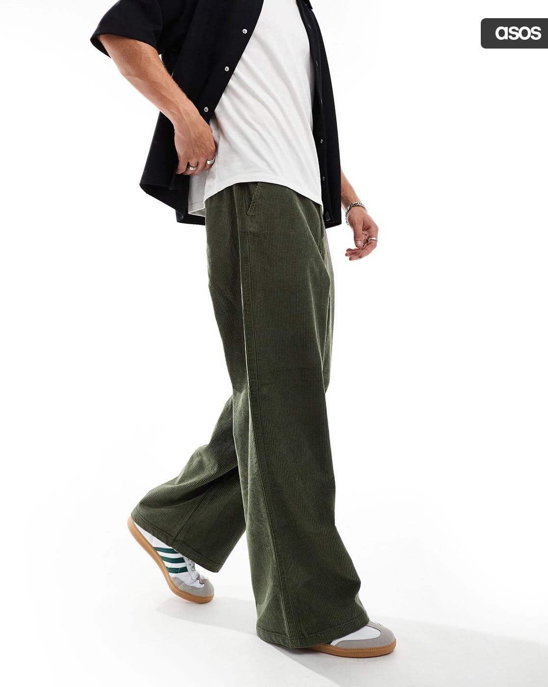 Buy Khaki Green Trousers & Pants for Men by ASOS DESIGN