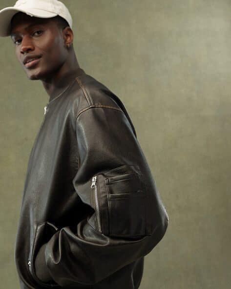 Oversized Mens Leather Flying Jackets Asos Bomber Jackets Mens