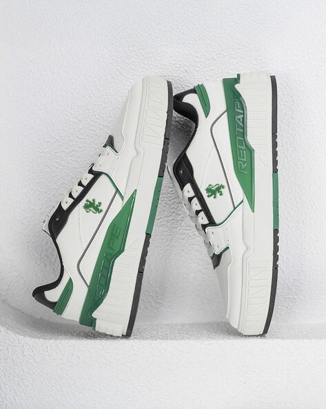 Men Colourblock Lace-Up Sneakers