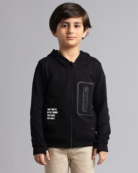 ed-a-mamma Boys Sustainable Printed Knit Hooded Jacket-picture-11