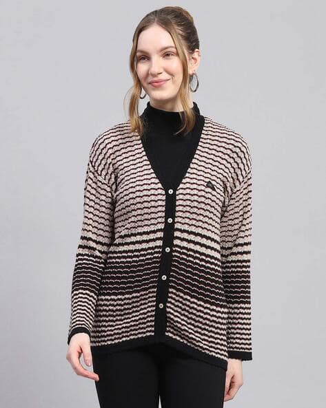 Buy Black Sweaters Cardigans for Women by Monte Carlo Online