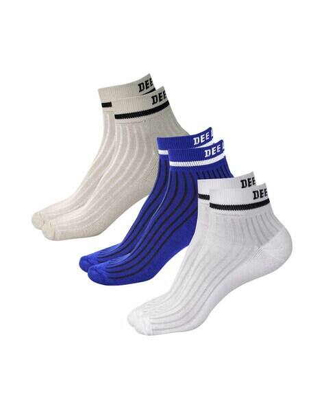 Men Stripes Ankle-Length Socks
