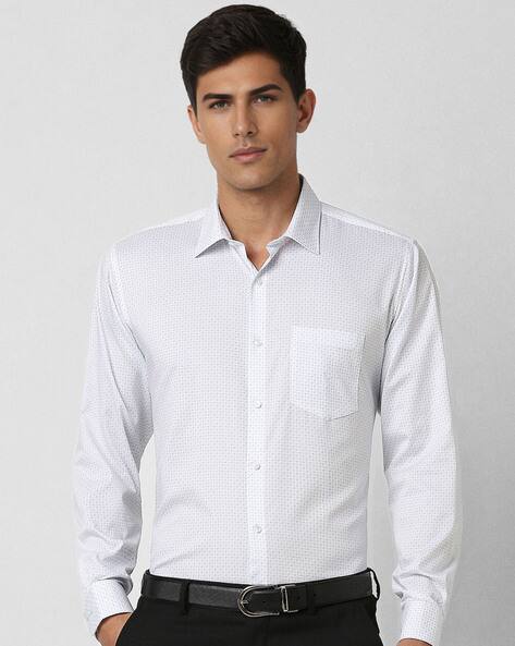 VAN HEUSEN Men Micro Printed Regular Fit Shirt