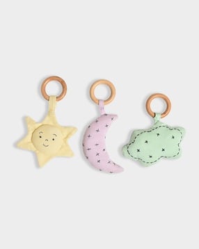 Set of 3 Cotton Wooden Bunting-image-14