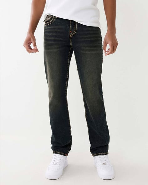 Men Regular Straight Fit Jeans