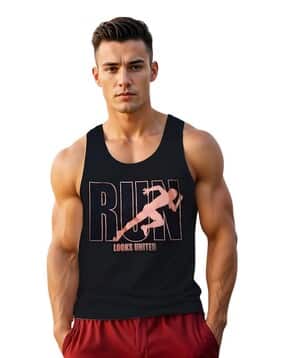 looks united Men Graphic Sleeveless Vest-picture-45