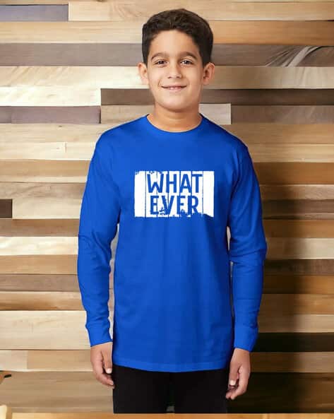 Ajio Boys Long Sleeve Tshirt Buy Blue Tshirts For Boys By Jayinki