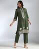 Rustic Rajwada Olive Kurta Set