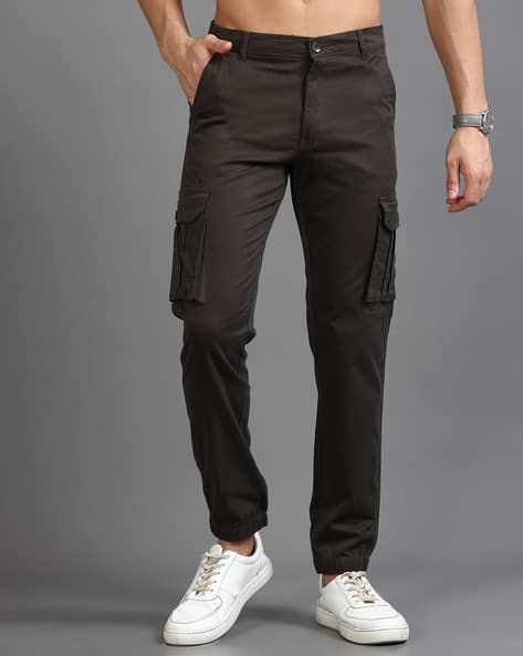 Men Mid-Rise Relaxed Fit Cargo Jogger Pants