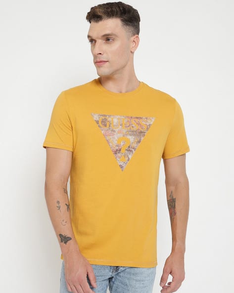 Logo Print Regular Fit Crew-Neck T-Shirt