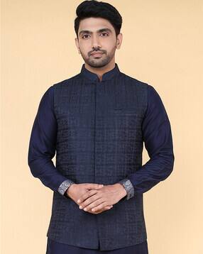 zois Men Embroidery Nehru jacket-picture-29