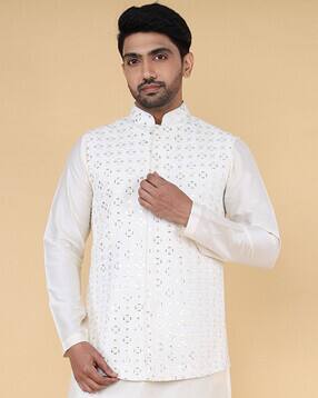 zois Men Embroidery Nehru jacket-picture-14