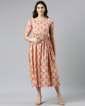 swishchick Women Floral Fit and Flare Dress-picture-19