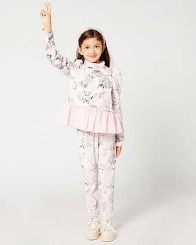 one friday Girls Floral Print Leggings-picture-11