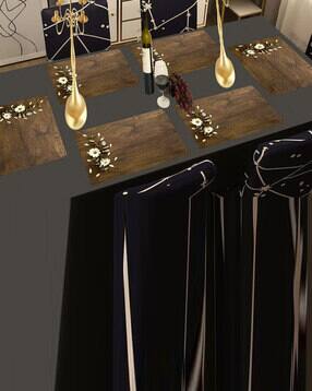 the lions share Set of 6 Printed Rectangular Placemats-picture-52