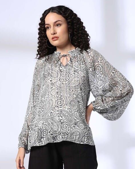 Women Paisley Print Relaxed Fit Top