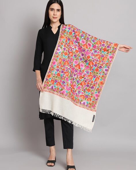 Women Embroidery Shawl Price in India