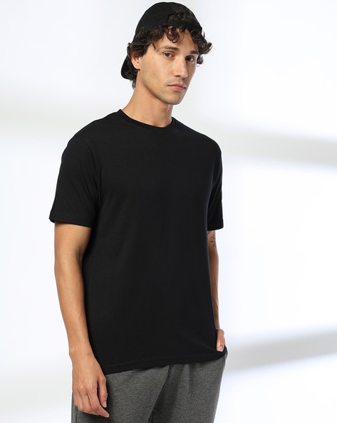 Men Regular Fit Crew-Neck T-Shirt