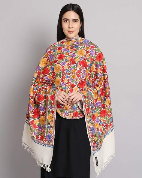 Women Embroidery Shawl Price in India