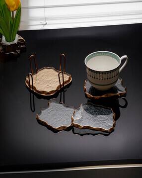 trovea's Amoeba Gleam Glass Coaster Set-picture-10