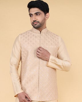 zois Men Embroidery Nehru jacket-picture-28