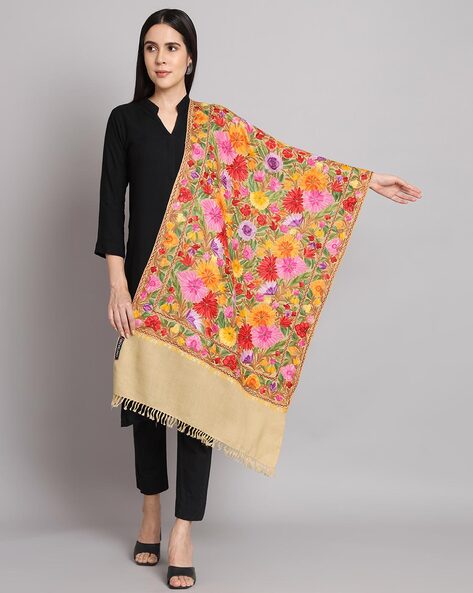 Women Embroidery Shawl Price in India