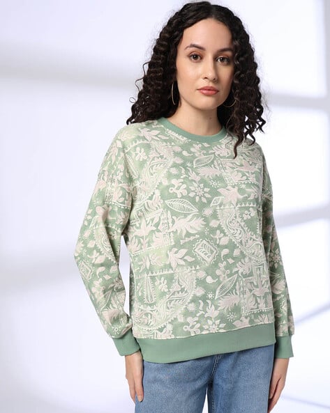 Buy Pista Green Sweatshirt & Hoodies for Women by DNMX Online