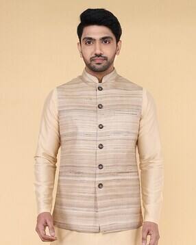 zois Men Embroidery Nehru jacket-picture-13