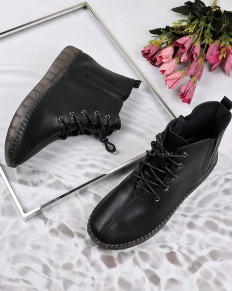 Jove Ankle-Length Boots With Synthetic Upper