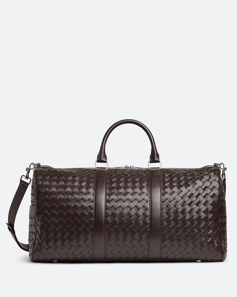 Buy BOTTEGA VENETA Intrecciato Cabin Duffle Bag | Brown Color Men