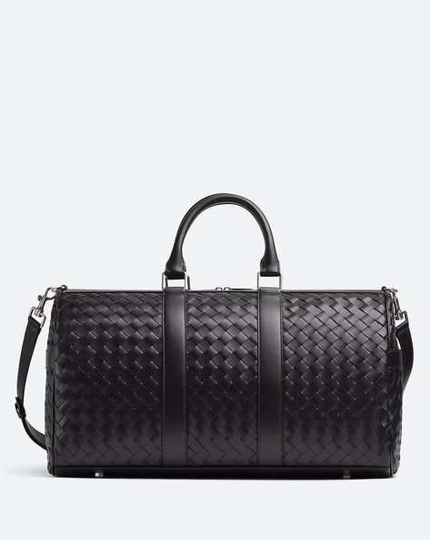 Medium Intrecciato Leather Duffle Bag