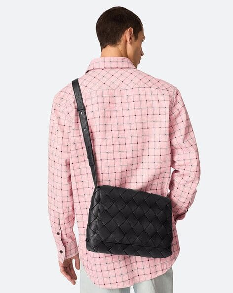 【関税&送料込】Bottega Veneta Large Diago Bag BOTTEGA VENETA Diago Large $3500 Black Intreccio Leather