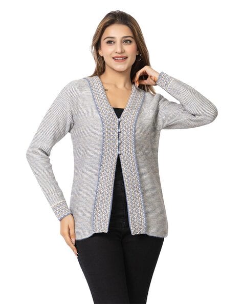 Women Self-design Cardigan
