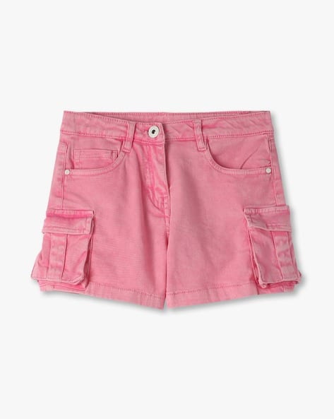 Buy Pink Shorts 3/4ths for Girls by KG FRENDZ Online